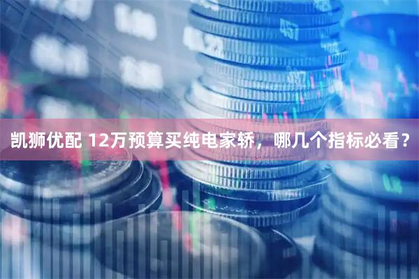 凯狮优配 12万预算买纯电家轿，哪几个指标必看？
